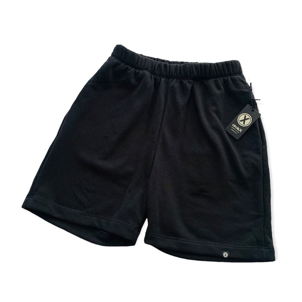 CircleX Nordstrom Black Sweat Shorts Pull On Elastic Waist Women's Small